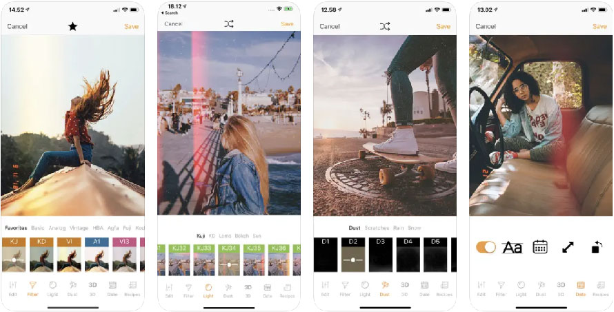 レトロ・ヴィンテージ加工アプリ:KUNI Cam