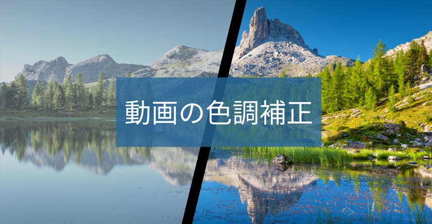 動画の色調補正