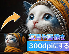 解像度を300dpiにする