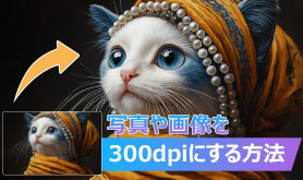 �𑜓x��300dpi�ɕϊ�������@