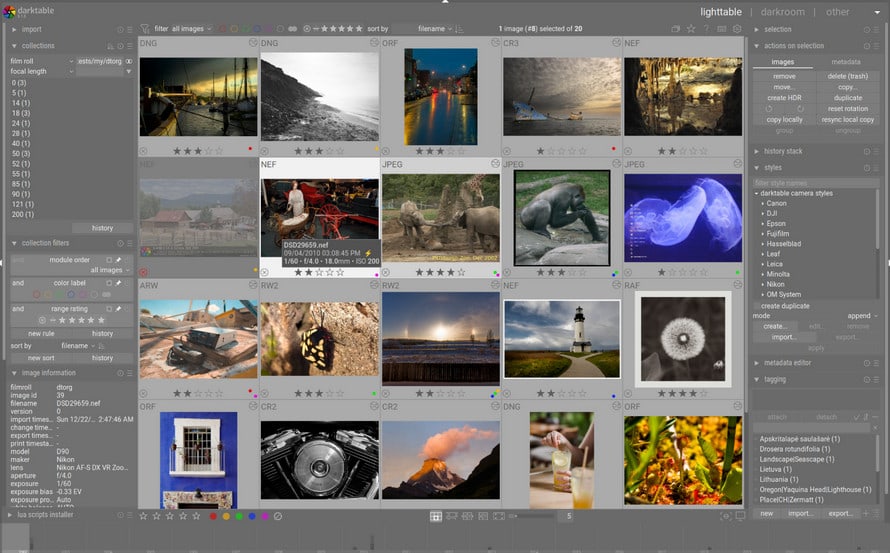 Lightroom��փ\�t�gNo.1�Fdarktable