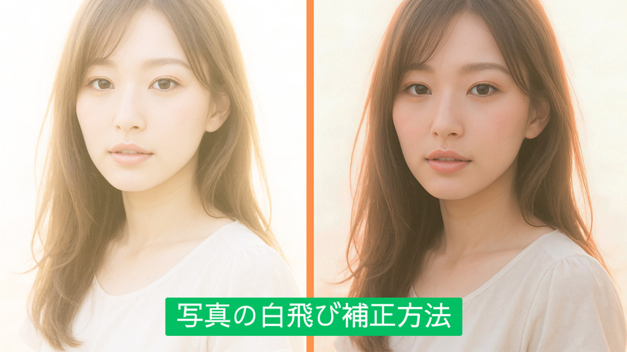 写真の白飛び補正