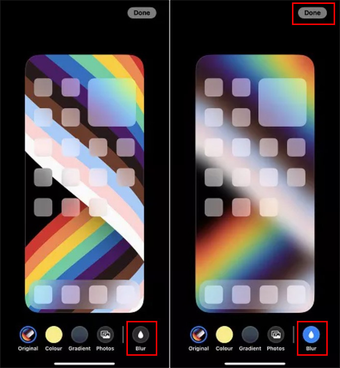iPhoneのホーム画面がぼやける対処法
