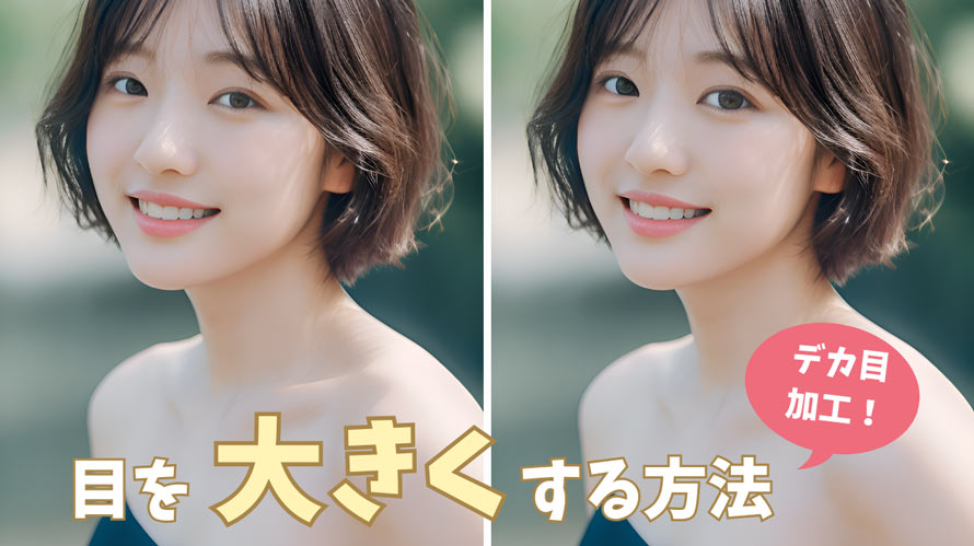 目を大きくする方法