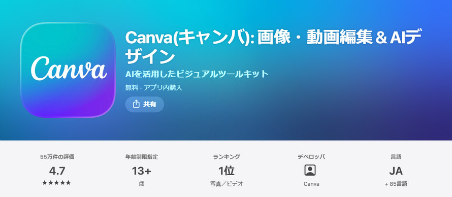 Canvaのサイズ変更