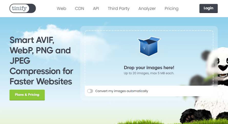 JPEGサイズ変更無料サイト:TinyPNG
