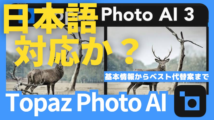 Topaz Photo AI 日本語