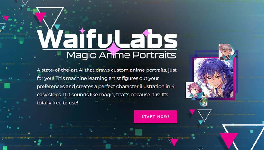 無料のアイコンメーカー:Waifu Labs