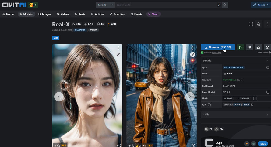 Stable DiffusionŃAȓ{l𐶐̂ɂ߂̃fFReal-Xf