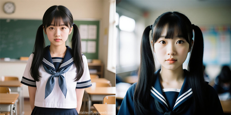 Stable Diffusionでリアルな日本人美少女を生成する