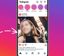 インスタグラム モザイク加工