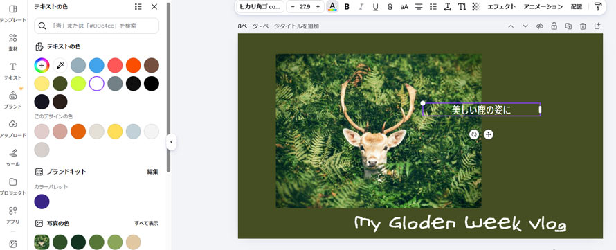 Canva�Ŏʐ^�ɕ���������