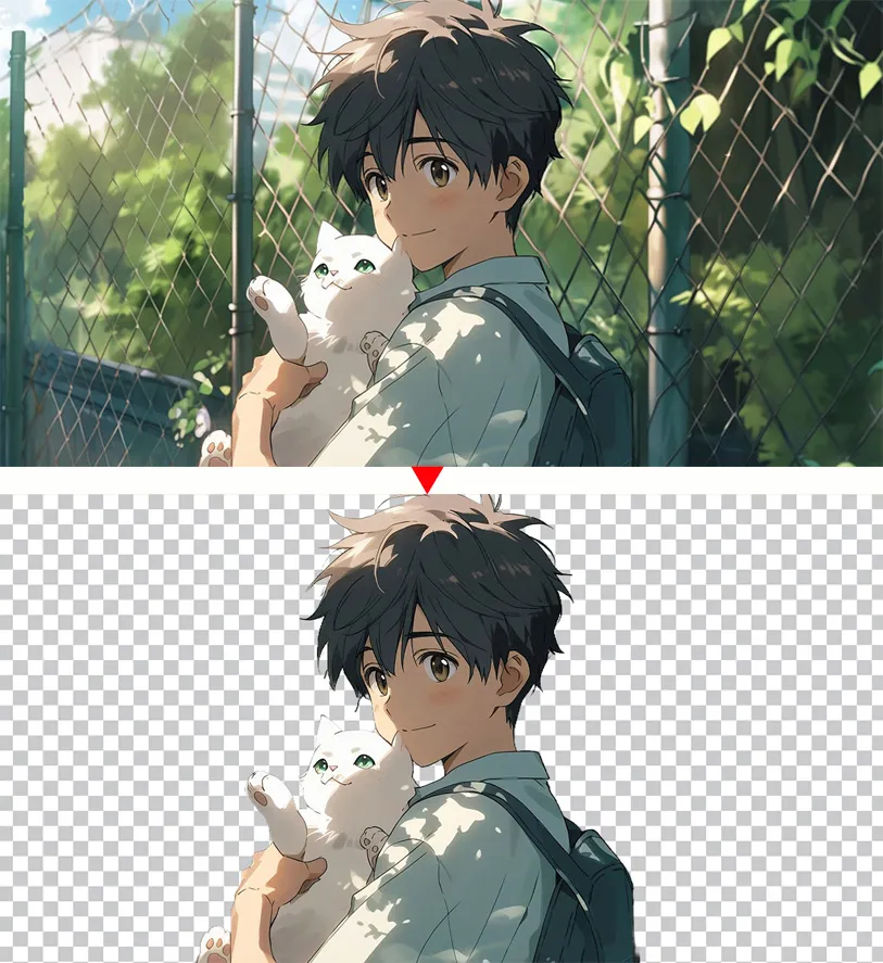 Aiarty Image Mattingの透過方法