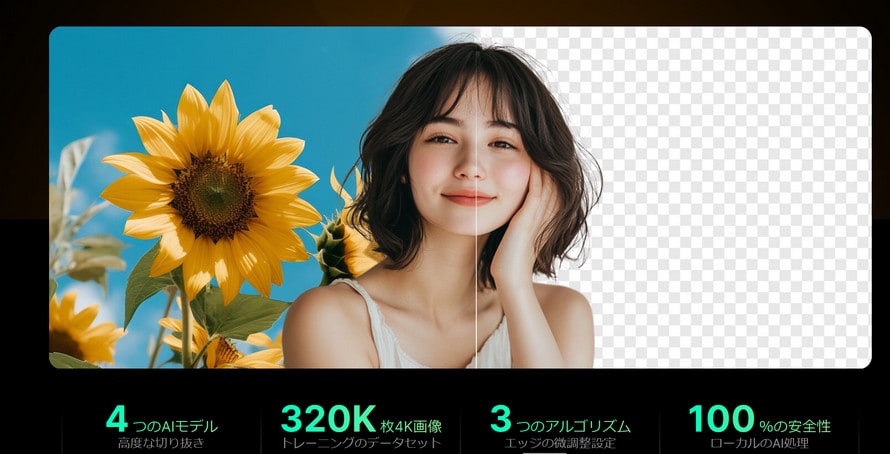 �L�����N�^�[�w�i���߁FAiarty Image Matting