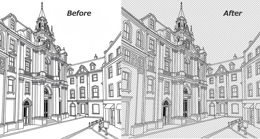 Aiarty Image Matting�F���撊�o�����O��̔�r�摜1