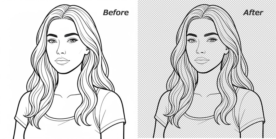 Aiarty Image Matting�F���撊�o�����O��̔�r�摜2