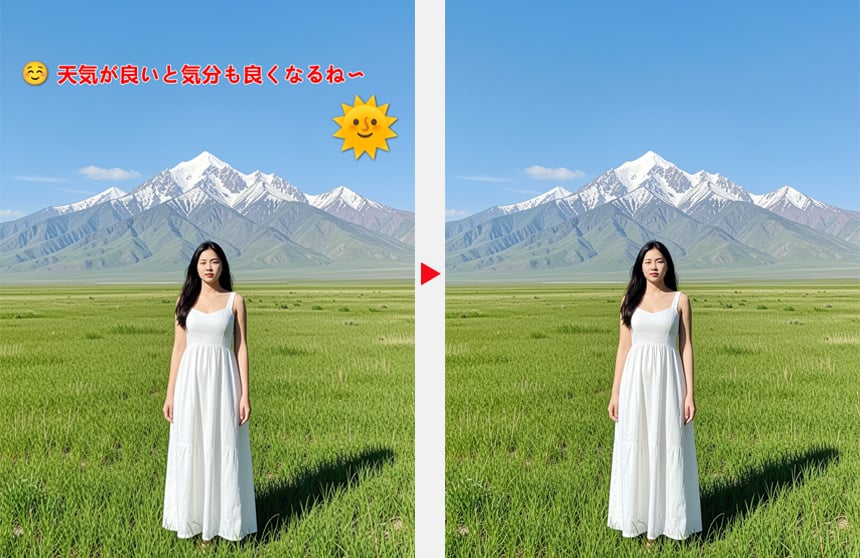 Aiarty Image Enhancer�F�ʐ^�̉��H�������O��̔�r�}1