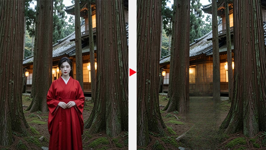 Aiarty Image Enhancer�F�ʐ^�̉��H�������O��̔�r�}2