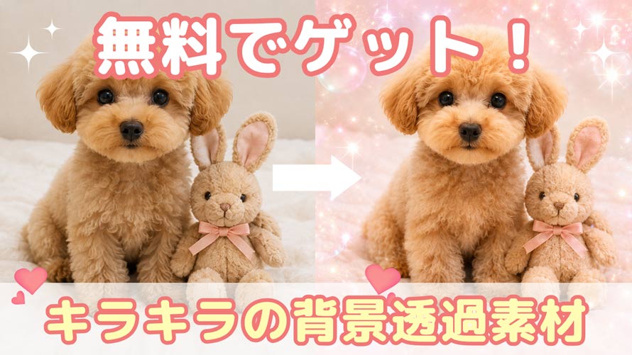 �L���L���̔w�i���ߑf��