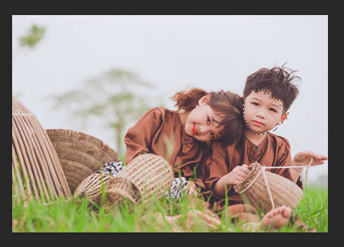 Photoshop�F�摜�̈ꕔ�Ƀ��U�C�N��������菇