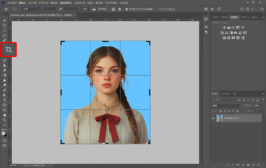 PhotoshopŎʐ^ؖʐ^TCYɉH菇A