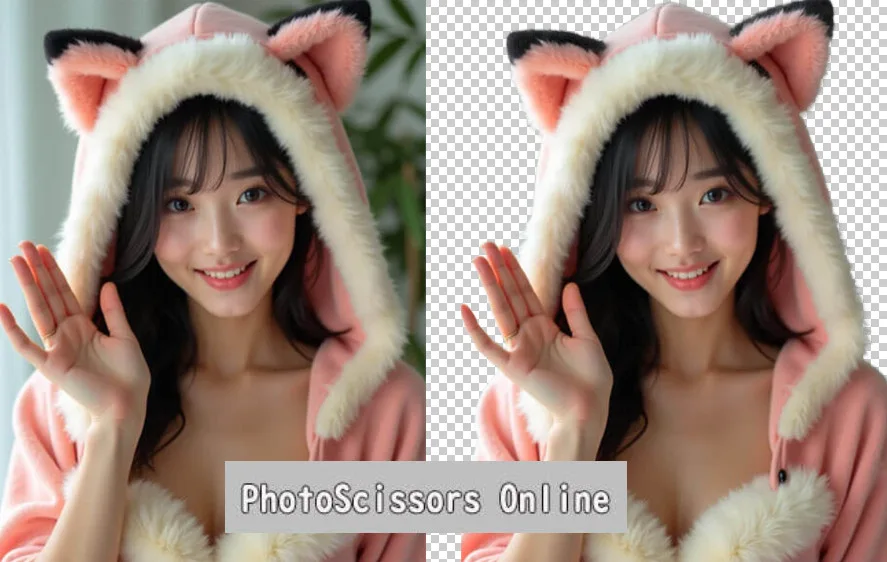 �w�i���߃u���E�U�T�C�g�G�APhotoScissors Online