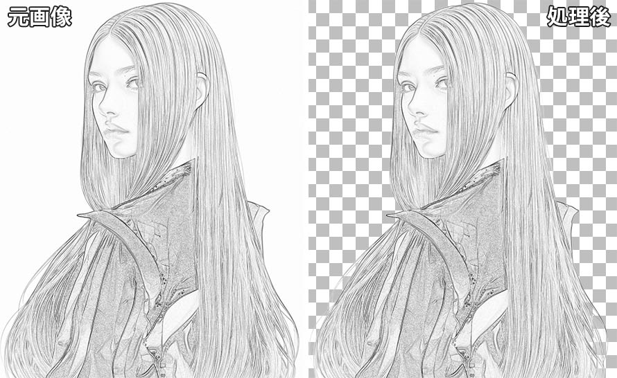 Aiarty Image Mattingで透過画像の比較