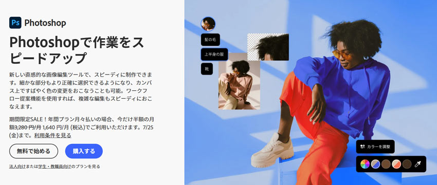 低解像度の画像を高解像度に変換するソフト:Photoshop