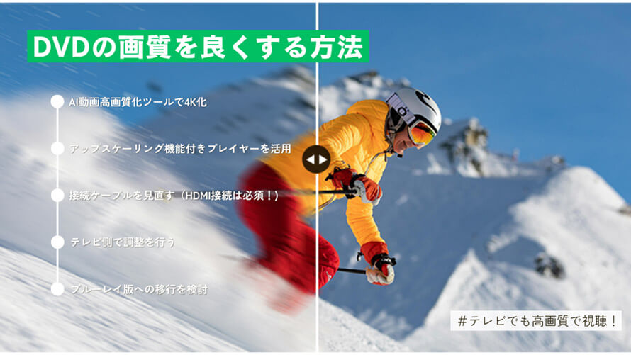 DVDの画質を良くする方法