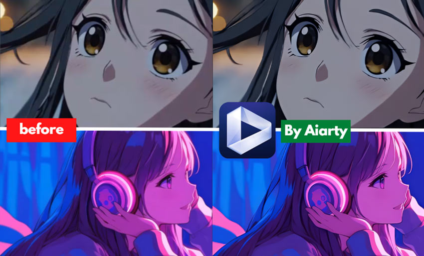 Aiarty Video Enhancer アニメを高画質にする