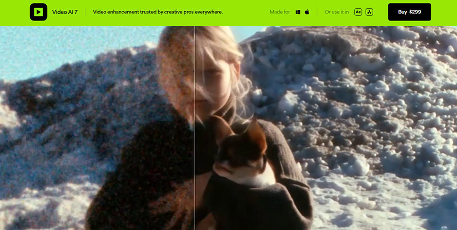 動画の白飛び補正フリーソフト::Topaz Video AI