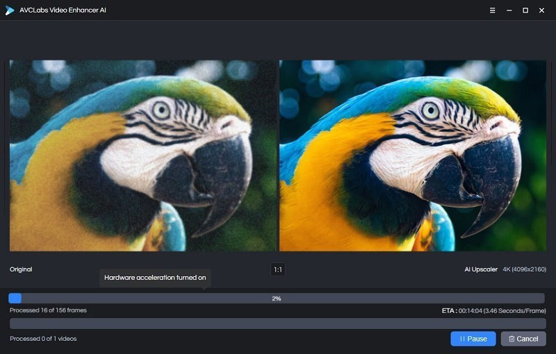 動画高画質化アプリオススメTOP2:AVCLabs Video Enhancer AI