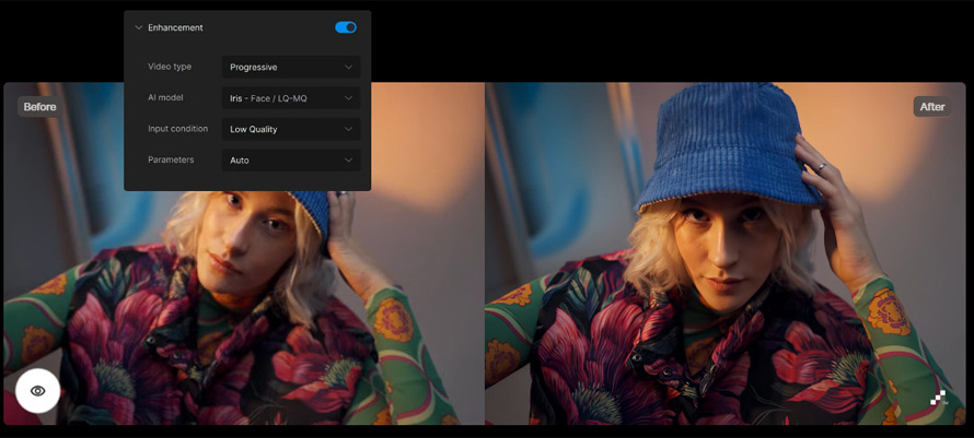 動画アップコンバート変換:Topaz Video AI