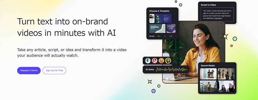 無料のAI動画生成サイトNO.4:Lumen5